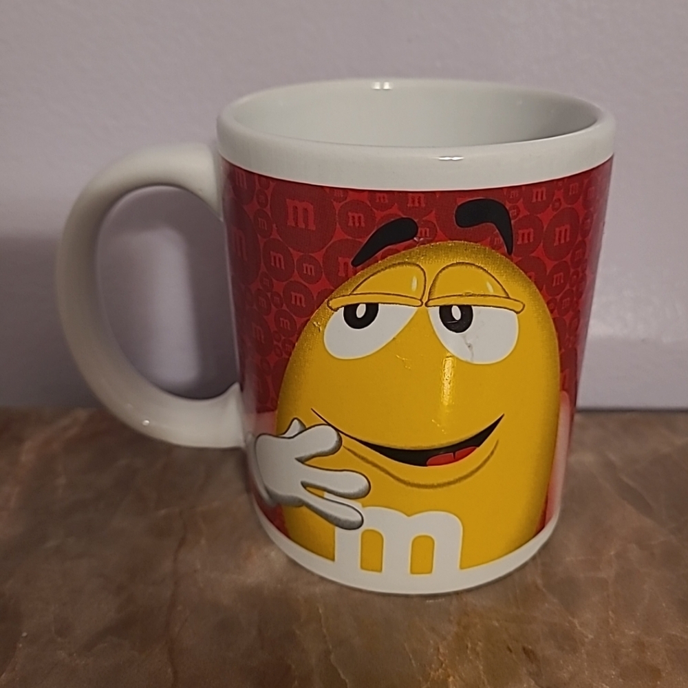 M&M's  Vintage Red and White Mug